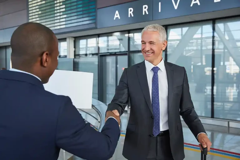 Meeting chauffeur for airport transfer
