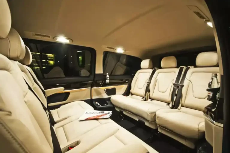 Interior of executive people carrier